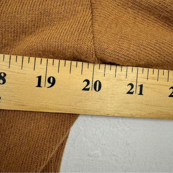 Reformation Brown Organic Cotton Blend V Neck Sweater Women S Bell Sleeve Luxury - Picture 11 of 11